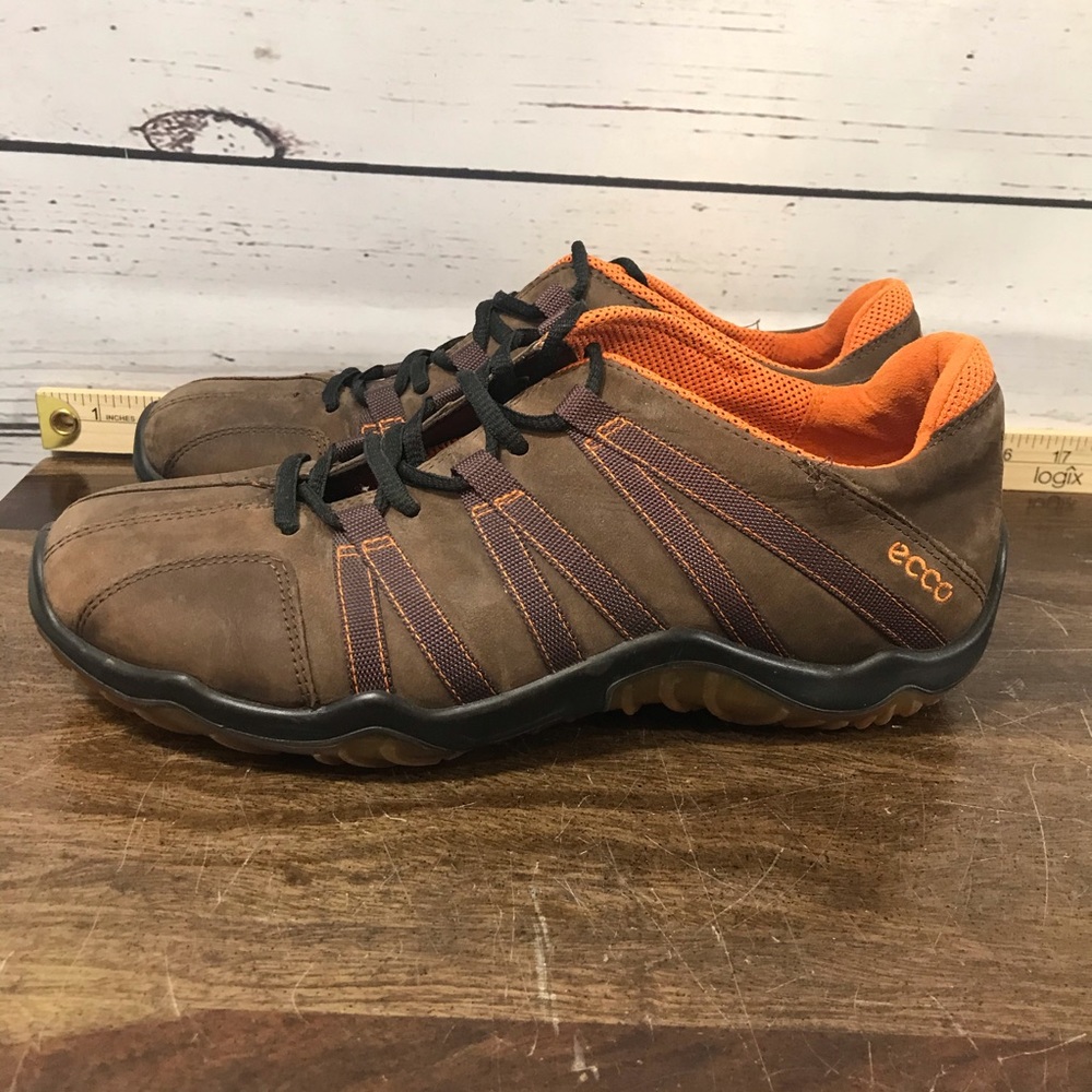 Ecco Men’s Brown Leather Spikeless Golf Shoes Size 41